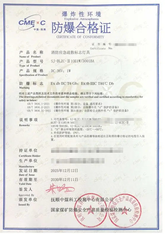 照亮生命通道：防爆型消防应急疏散标志灯认证全攻略